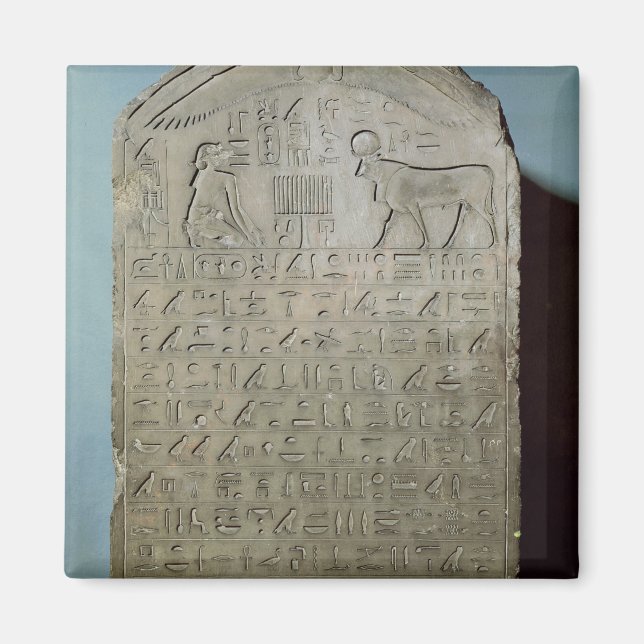 Stela zum Gedenken an die Beerdigung der Apis Magnet (Vorne)