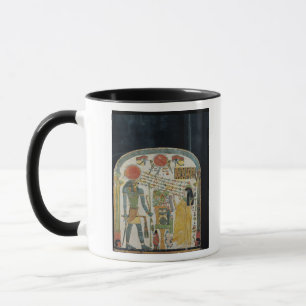 Stele der Dame Taperet vor Re-Horakhty Tasse