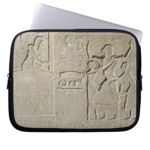 Stele der Halsketten, Hormin, welches das Gold Laptopschutzhülle