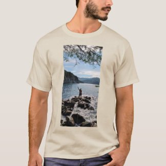 Stell dich fest! Steig oben auf. T-Shirt