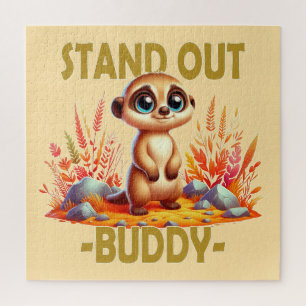 Stell dich weg, Kumpel. Niedliche Suricate Meerkat