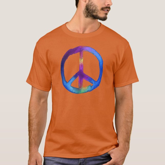 Stell dir ein Peace-T-Shirt vor T-Shirt (Vorderseite)