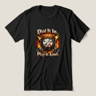 Stell es ein, Spiele es Laut Flammen Tri-Blend Shirt