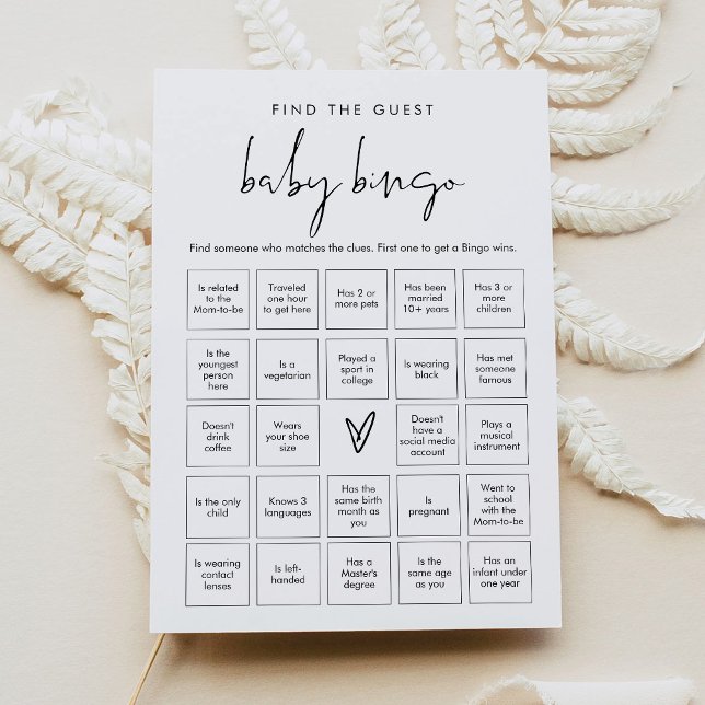STELLA Finden Sie die Baby Bingo Game Card Einladung (Von Creator hochgeladen)