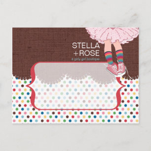 Stella Hair Bow Postcard Postkarte