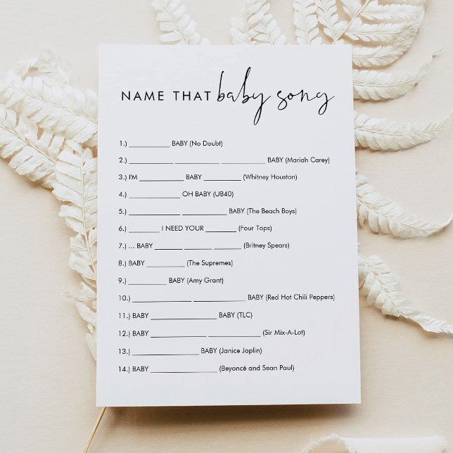 STELLA Nom Ce Bébé Chanson Carte de jeu (Créateur téléchargé)