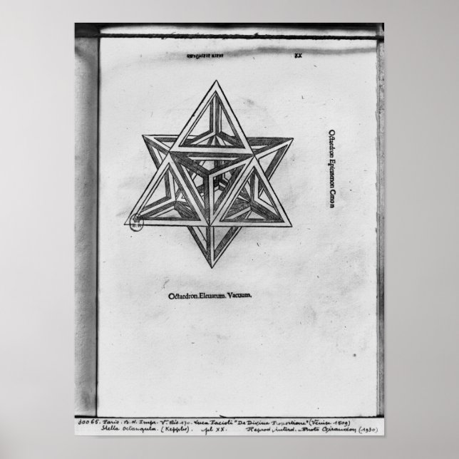 Stella octangula, aus "De Divina Proportione" Poster (Vorne)