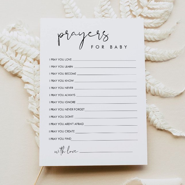 STELLA Prières pour la carte de conseil pour bébés (Créateur téléchargé)