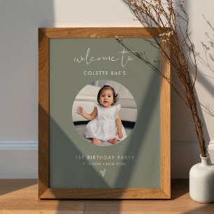 STELLA Sage minimaliste Anniversaire Photo Affiche