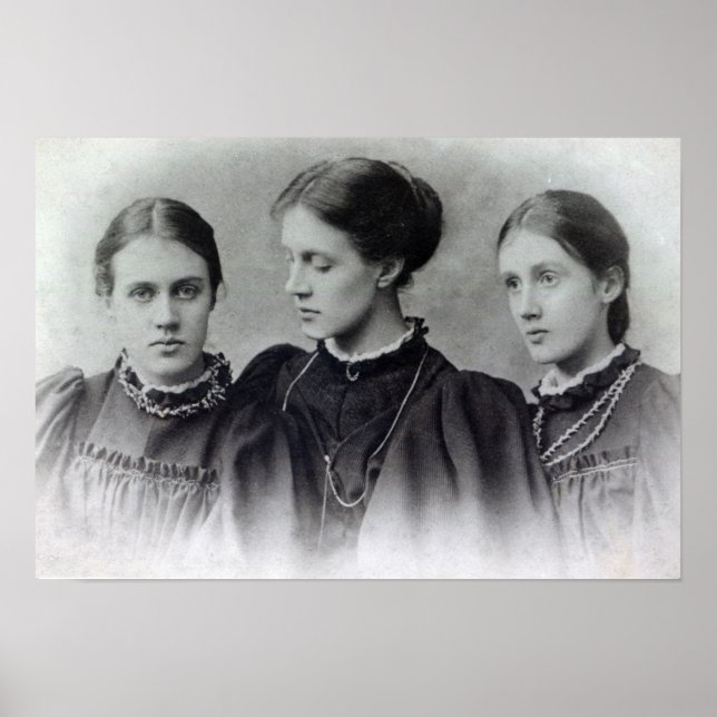 Stella, Vanessa und Virginia Stephen, c.1896 Poster (Vorne)