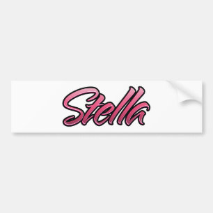 Stella verblasste rosa Aufkleber Sticker Autoaufkleber
