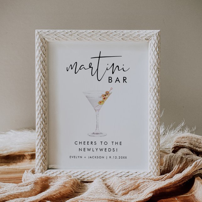 STELLA Wedding Martini Bar Sign Poster (Von Creator hochgeladen)