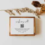 STELLA Wedding Wishing Well QR Code Honeymoon Fund Begleitkarte<br><div class="desc">Entdecken Sie die faszinierende Faszination unserer Stella-Kollektion, die mit Sorgfalt gefertigt wurde, um Ihre Babydusche mit einem Hauch modernen Minimalismus und einer Touch edler Eleganz zu verschönern. Diese vielseitige Kollektion ist darauf ausgerichtet, den böhmischen Charme nahtlos mit zeitloser Eleganz zu verbinden und garantiert die Ästhetik jeder Babydusche zu verbessern. So...</div>