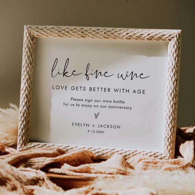 STELLA Wine Bottle Guest Book Wedding Sign Poster (Von Creator hochgeladen)