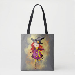 Stellalunarts Halloween Niedliches Mädchen Tasche