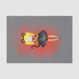 Stellalunarts Niedlich Girl Halloween Cat Seidenpapier