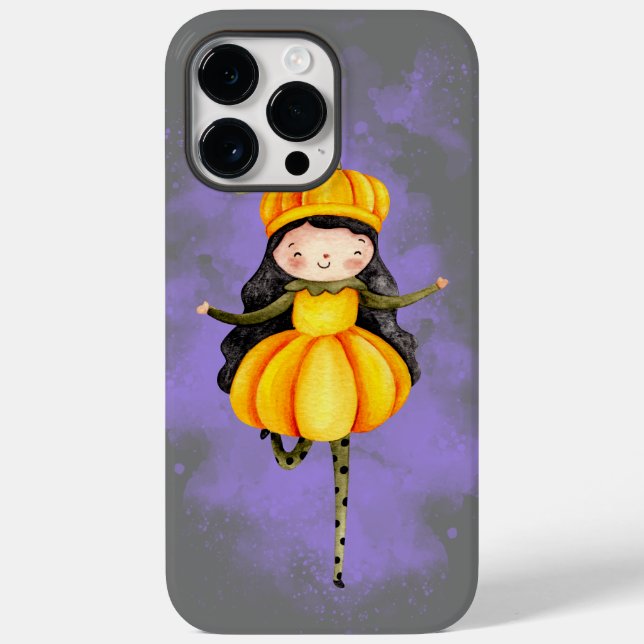Stellalunarts Pumpkin Halloween Niedliches Mädchen Case-Mate iPhone 14 Pro Max Hülle (Rückseite)