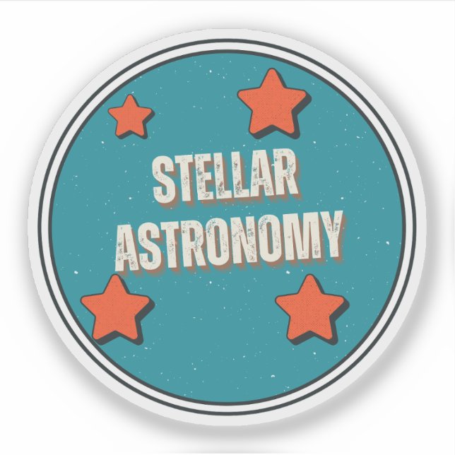 Stellar Astronomie Aufkleber (Vorderseite)