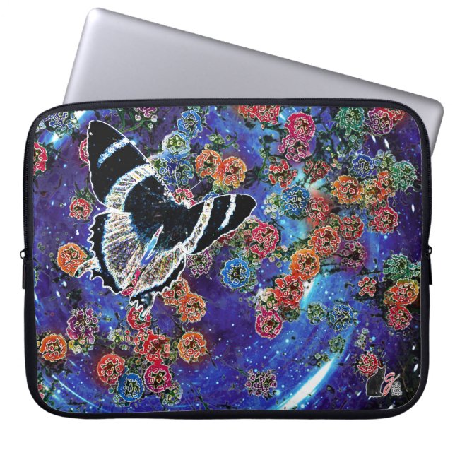 Stellar Blooms Laptopschutzhülle (Vorderseite)