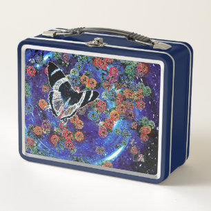 Stellar Blooms Metal Lunchbox