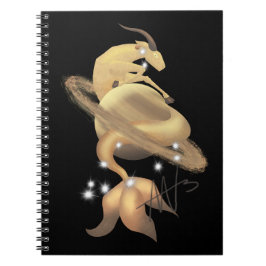 Stellar Capricorn Saturn Zodiac Notizblock