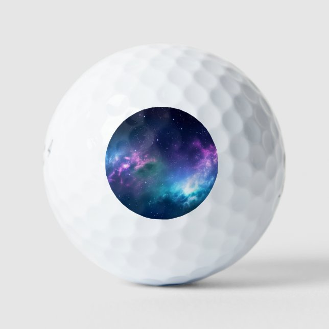 Stellar Illumination: Nebel mit glühenden Sternen Golfball (Vorderseite)
