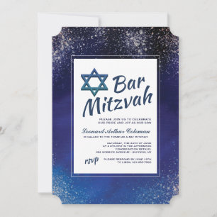Stellar Night Bar Mitzvah Invitation