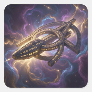 Stellar Path – Journey Through the Universe´14 Quadratischer Aufkleber
