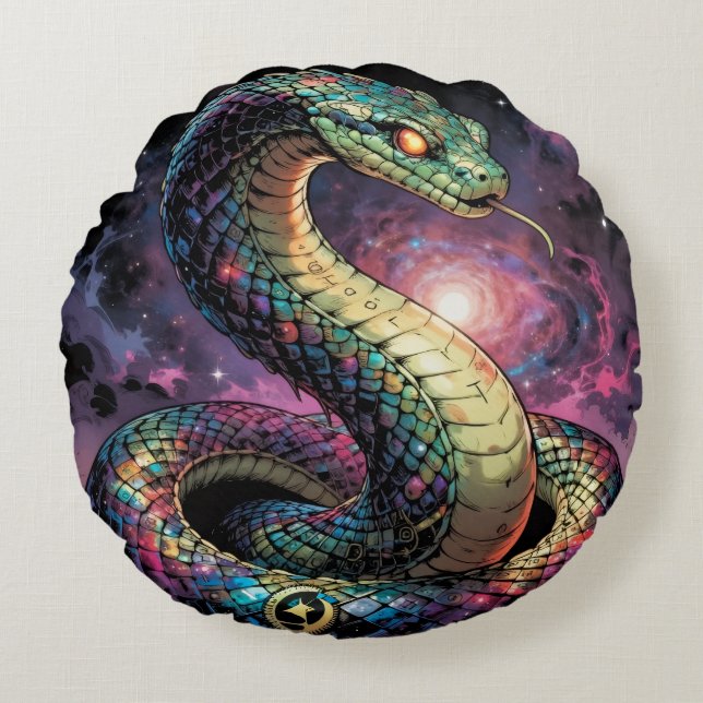 Stellar Path – Journey Through the Universe´2 Rundes Kissen (Vorderseite)