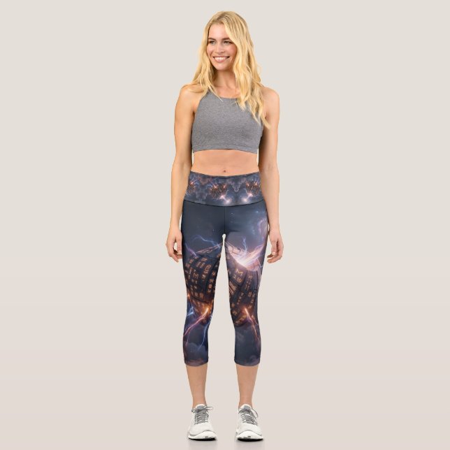 Stellar Path – Journey Through the Universe´4 Capri Leggings (Vorderseite)