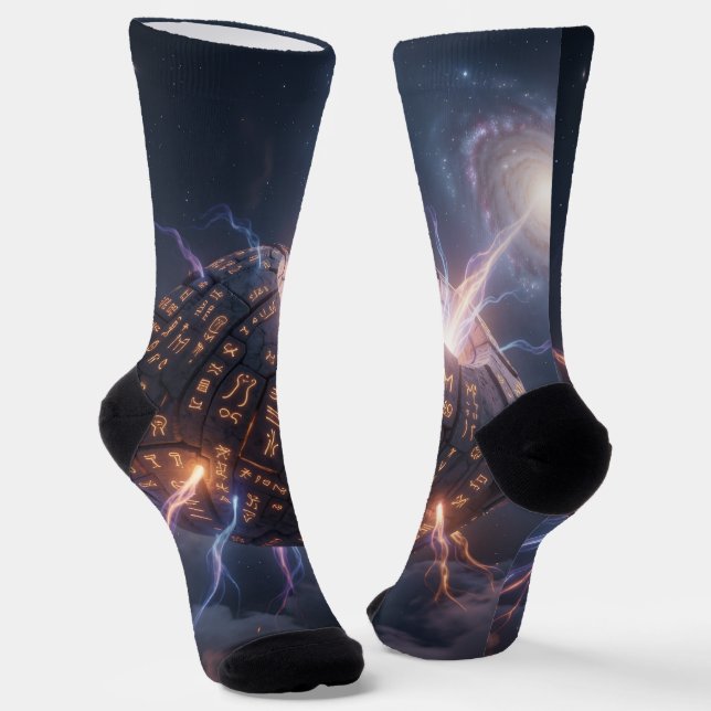 Stellar Path – Journey Through the Universe´4 Socken (Gewinkelt)