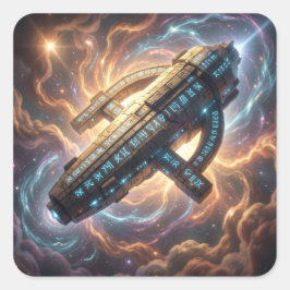 Stellar Path – Journey Through the Universe´5 Quadratischer Aufkleber
