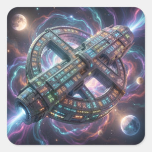 Stellar Path – Journey Through the Universe´8 Quadratischer Aufkleber