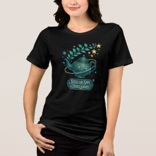 Stellar Sips & Star Blätter T - Shirt