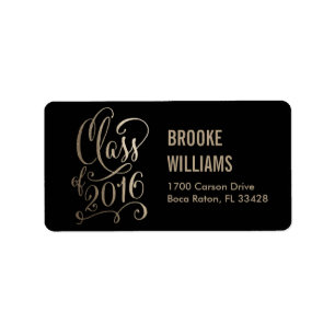 Stellar Year Editable Color Abschluss Labels Adressaufkleber