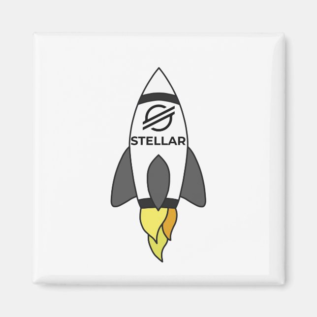 Stellar zur Mondrakete Magnet (Vorne)