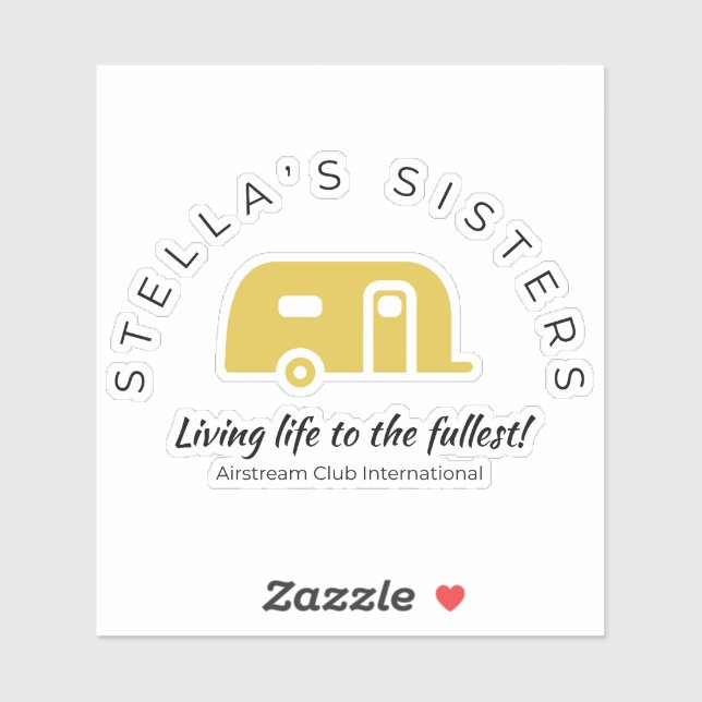 Stella's Sisters Custom-Cut Vinyl Sticker (Blatt)