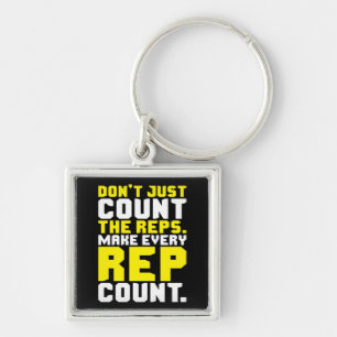 Stellen Sie alle Rep Count - Workout Motivierend Schlüsselanhänger