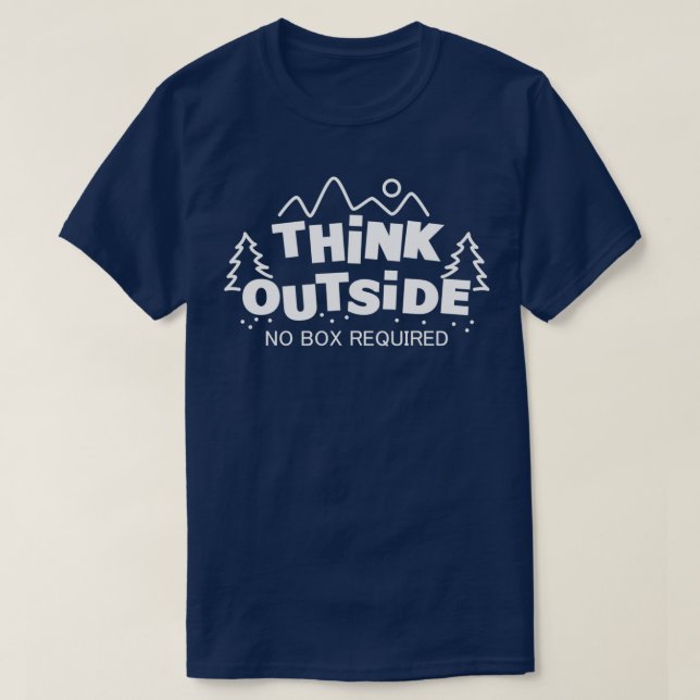 Stellen Sie außerhalb des Feldes nach Bedarf T-Shirt (Design vorne)