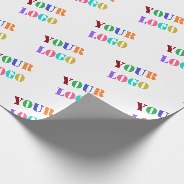 Stellen Sie das Firmenlogo oder das Foto-Wrapper e Geschenkpapier (Ecke)
