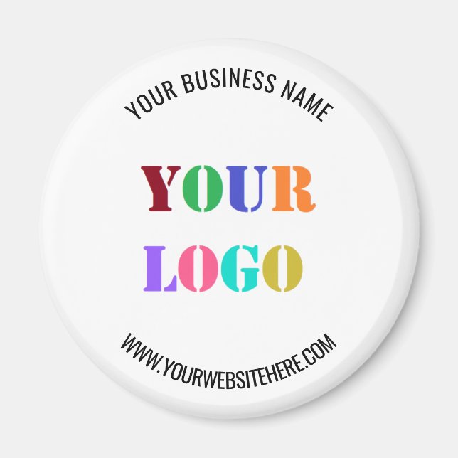 Stellen Sie das Werbemagazin für Ihren Logo-Text e Magnet (Vorne)