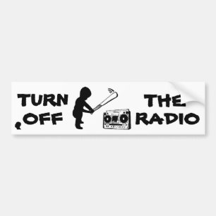 STELLEN Sie DEN RADIOAutoaufkleber ab Autoaufkleber