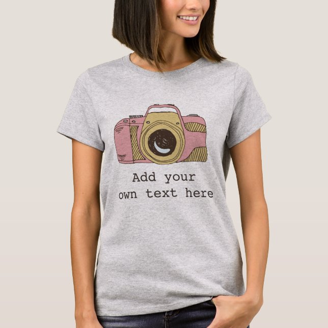 Stellen Sie der Fotograf-Kamera-T - Shirt Ihrer (Vorderseite)