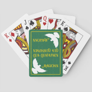 Stellen Sie die Karten der weißen Dose des Magiers Spielkarten