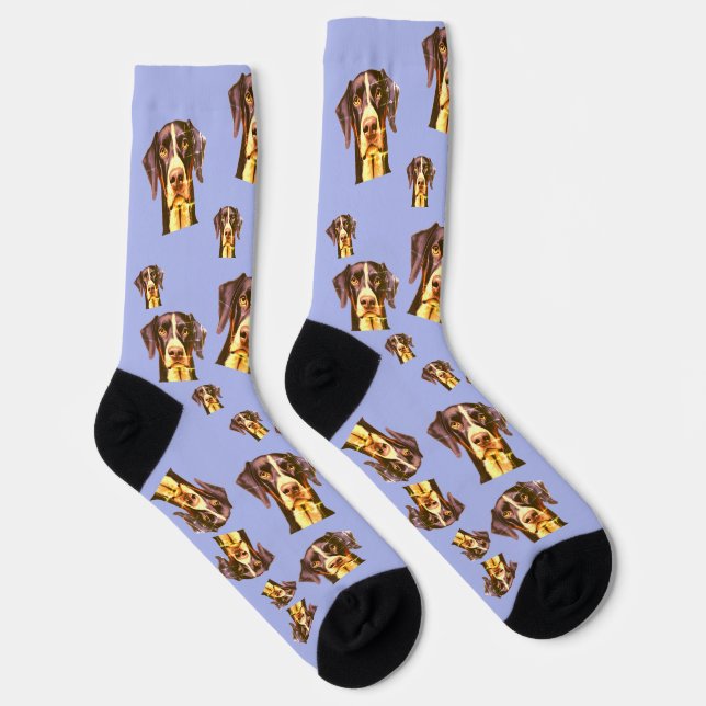 Stellen Sie die Socken mit einem beliebigen Gesich (Rechts)