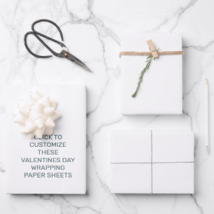 STELLEN SIE DIESE VALENTINSTAG-WRAPPING-PAPIERE EI GESCHENKPAPIER SET