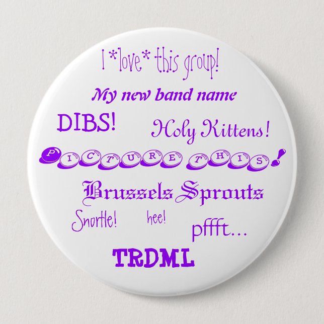 Stellen Sie dieses dar! Knopf Button (Vorderseite)