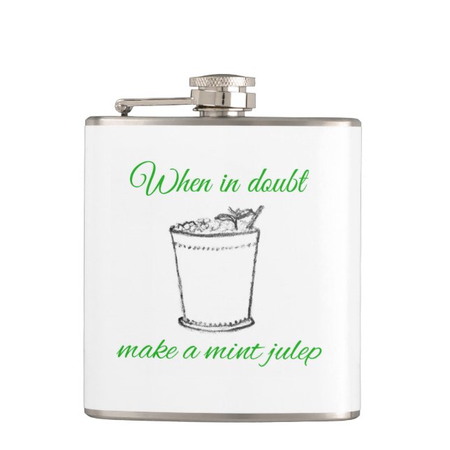 Stellen Sie eine tadelloser Julep-Flasche her Flachmann (Vorderseite)