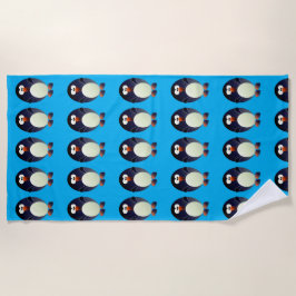 Stellen Sie einen Linux-Pinguin her Strandtuch