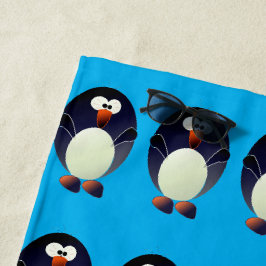 Stellen Sie einen Linux-Pinguin her Strandtuch